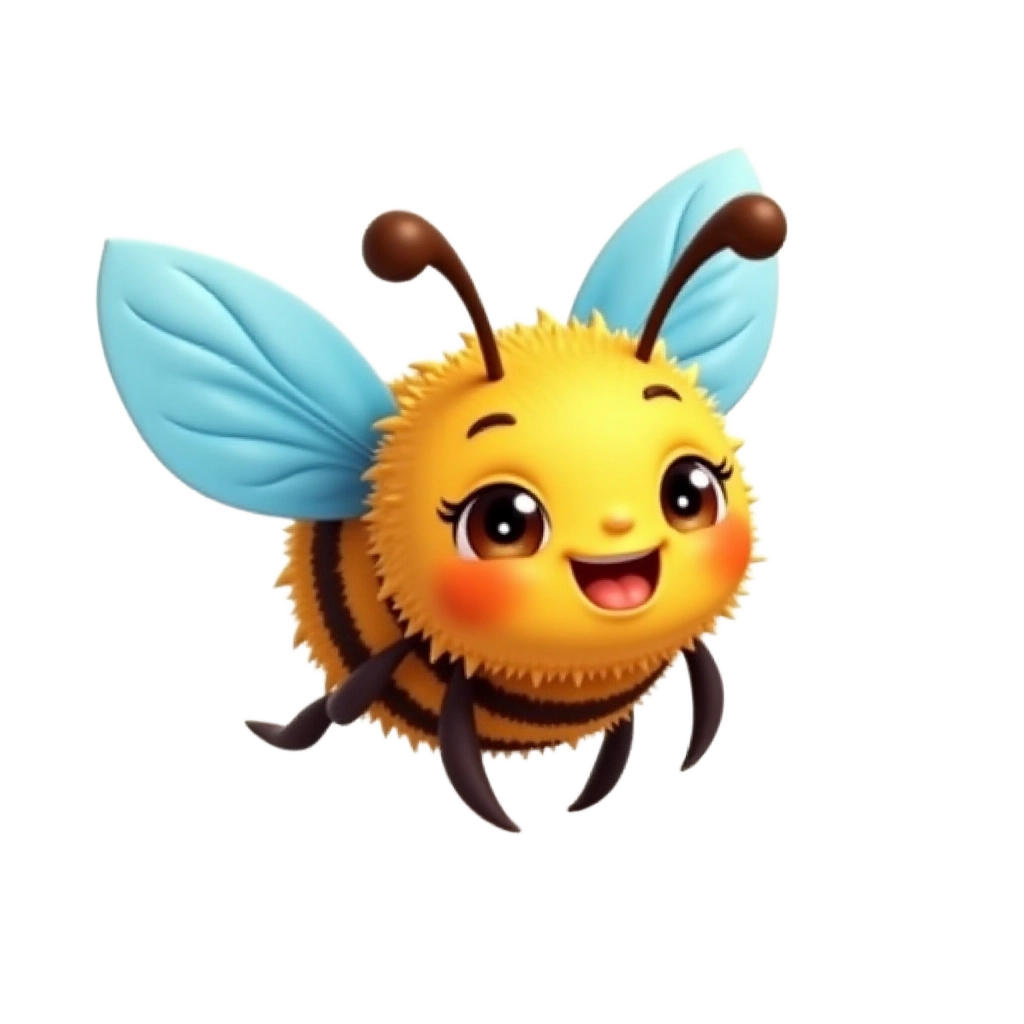 Adorable Cartoon Bee